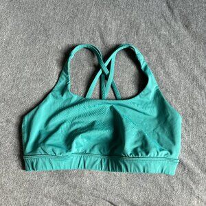 Teal Lululemon sports bra